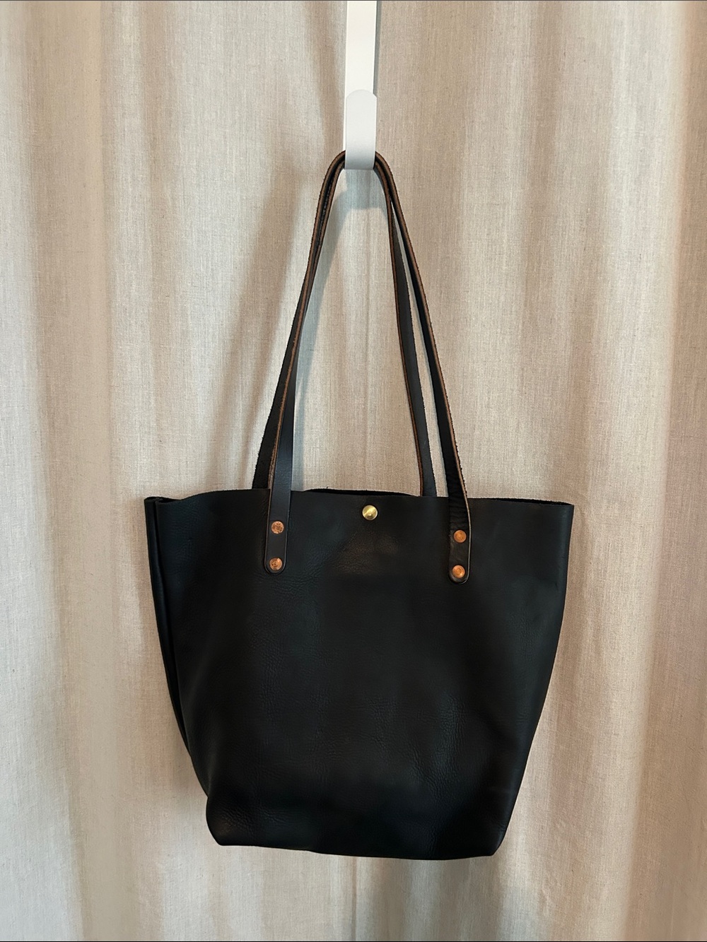 KMM & Co black leather tote